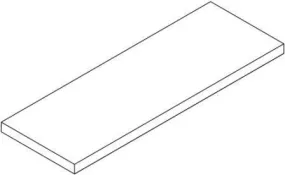 Emilceramica Landscape Tuile d'étape coin gauche Avorio 33x120x3,2 cm EJY9 