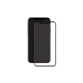Folie iPhone 11 Pro / XS / X Verre Eiger 3D Bord à Bord Noir Transparent (0,33 mm, 9H, ajustement parfait, courbe
