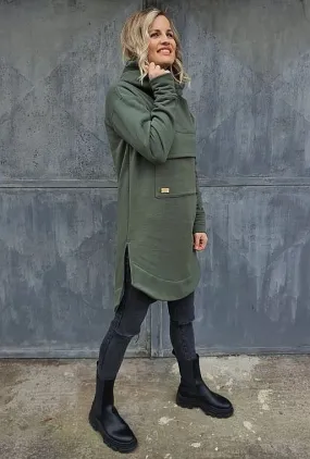 sweat-shirt M.ASCH-Be original Warm Extended - Khaki - women´s